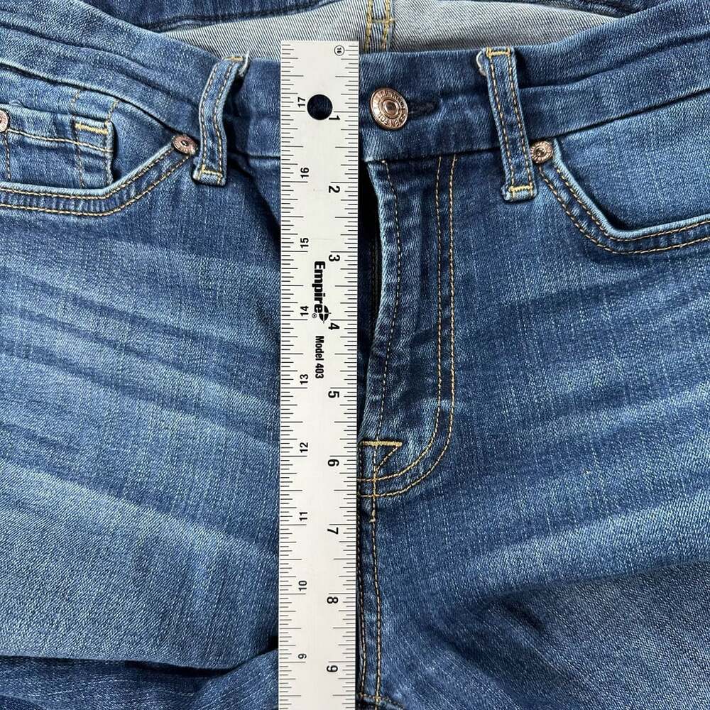 7 For All Mankind Kimmie Straight Leg Jeans, Size 29, Dark Wash - Picture 11 of 12